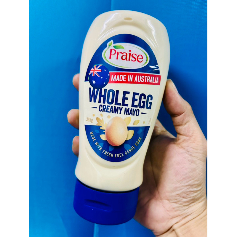 Whole Egg Creamy Mayo ( Praise Brand ) ยี่ห้อ เพรส โฮลเอ้กครีมมี่ มายองเนส นำเข้าจากประเทศออสเตรเลีย
