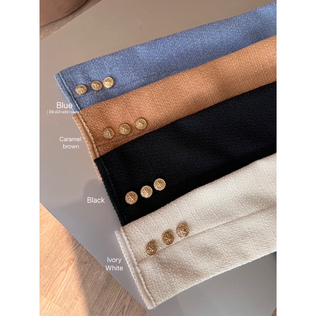 TOPBASIX - THE SIGNATURE JACKET เสื้อคลุมผ้าทวีตแขนยาว รูปที่ 7