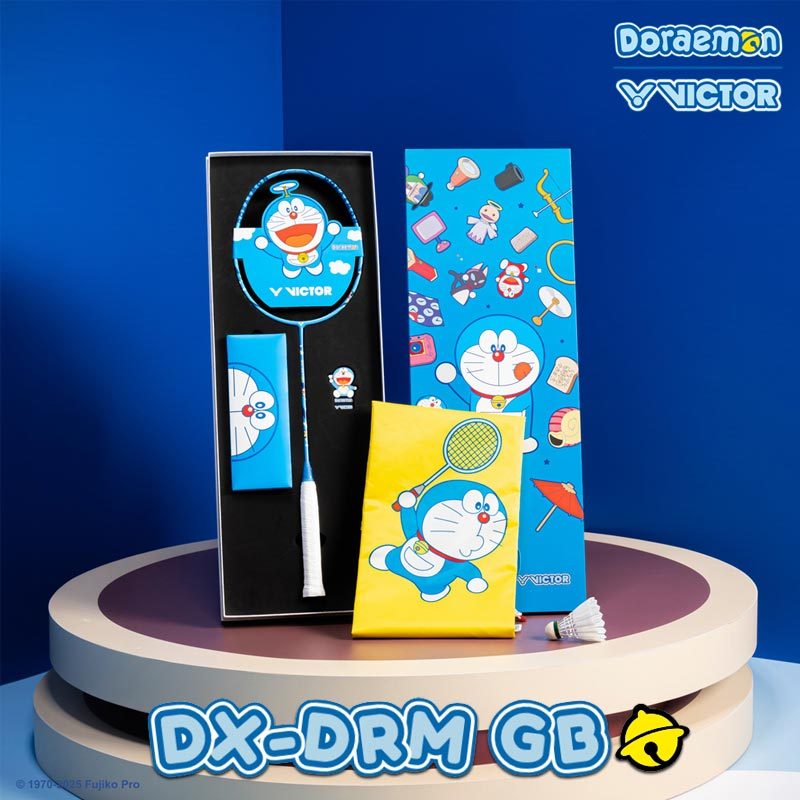 【 ของแท้ 💯% 】ไม้แบดมินตันวิคเตอร์ X Doraemon DX-DRM GB พร้อมกล่องสุดสวย (DX-DRM-GB-M)