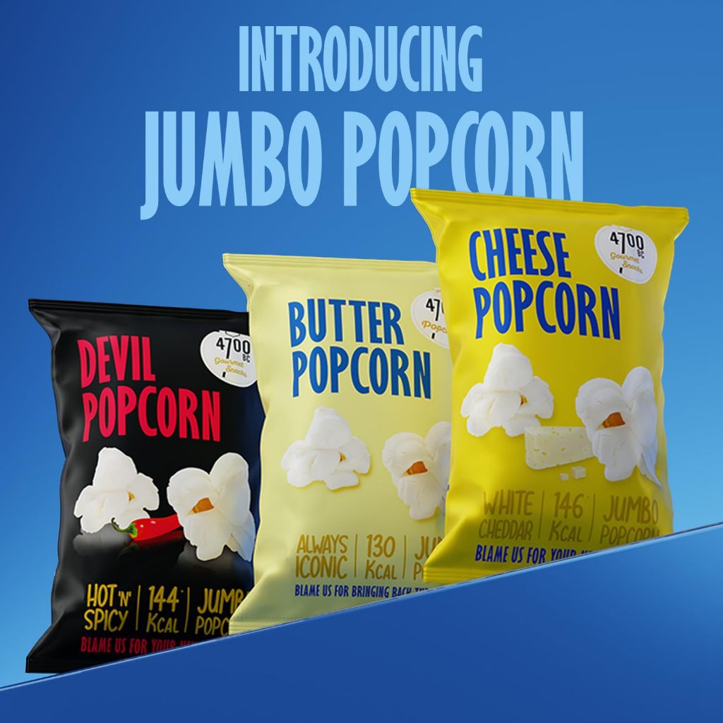 4700BC ป๊อปคอร์น Jumbo Popcorn Set, Cheese+Butter+Devil 145g