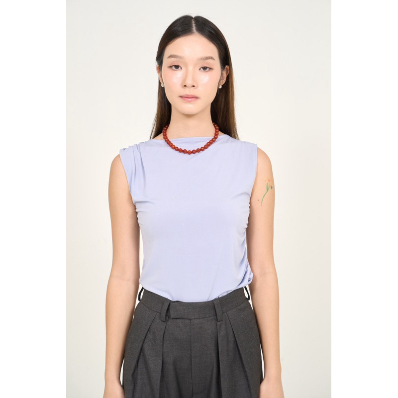 Pudee Wrinkle Tank เสื้อยืดแขนกุด (พร้อมส่ง)