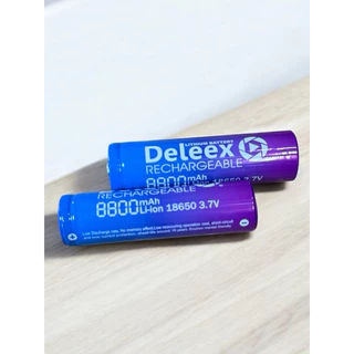 ถ่านชาร์จ Deleex ขนาด 18650 3.7V,8,800 mAh แพคบรรจุ 2 ก้อน