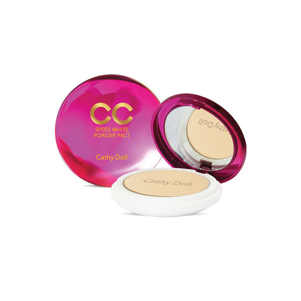แป้งซีซี เคที ดอลล์ Karmart Cathy Doll Speed White CC Powder Pact