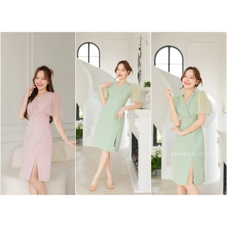 ESFERA-ES-DR25-02 Cotton Candy Dress-เดรสออกงาน