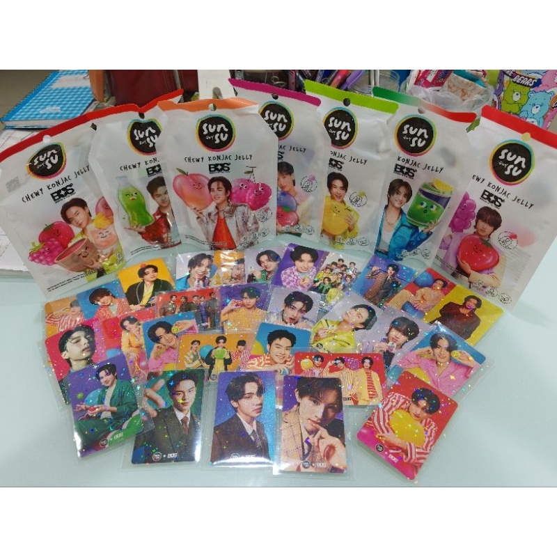 พร้อมส่งทันที ของแท้ % การ์ด Sunsu x BUS ซันสุ X BUS พร้อมให้สะสม มีทั้งแบบการ์ด หรือแบบไม่แกะซองลุ้นการ์ดเองขนมครบ