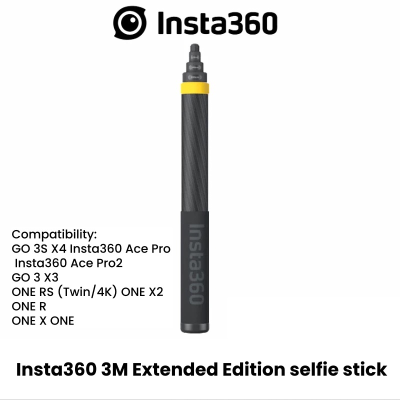【ของแท้ 】 Insta360 3M Extended Edition selfie stick รับประกันศูนย์ไทย 1 ปี