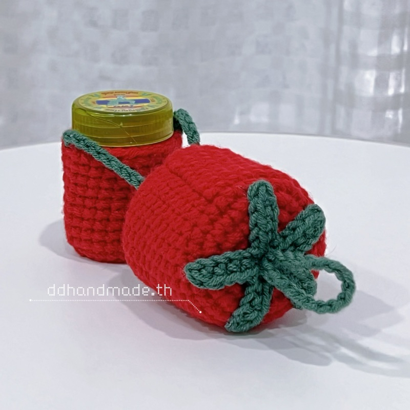 มะเขือเทศ🍅& สตอเบอรี่🍓เคสยาดมไหมพรมถัก หงษ์ไทย ขนาด 25กรัม🍅