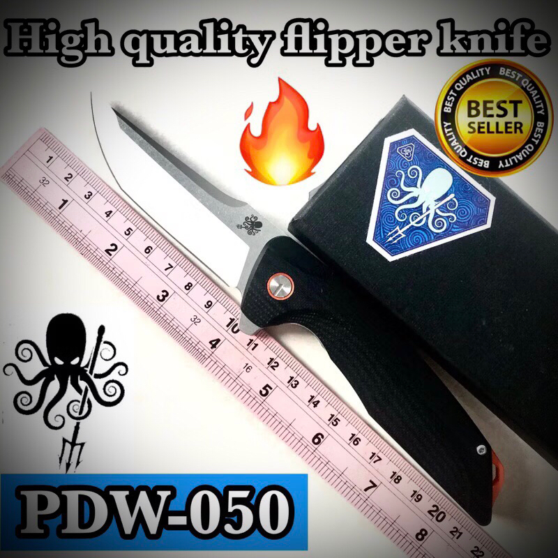 High quality flipper knife PDW-050 for collection and camping 🏕️