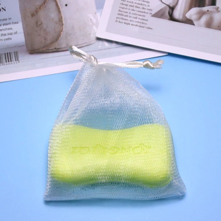 🔥พร้อมส่งในไทย✨ถุงใส่สบู่เพิ่มฟอง 🎶ถุงตีฟองสบู่ เกรดAAA ถุงตาข่ายเพิ่มฟองสบู่ ให้สัมผัสนุ่มละมุน ไม่ละคายผิว - รูปที่ 3