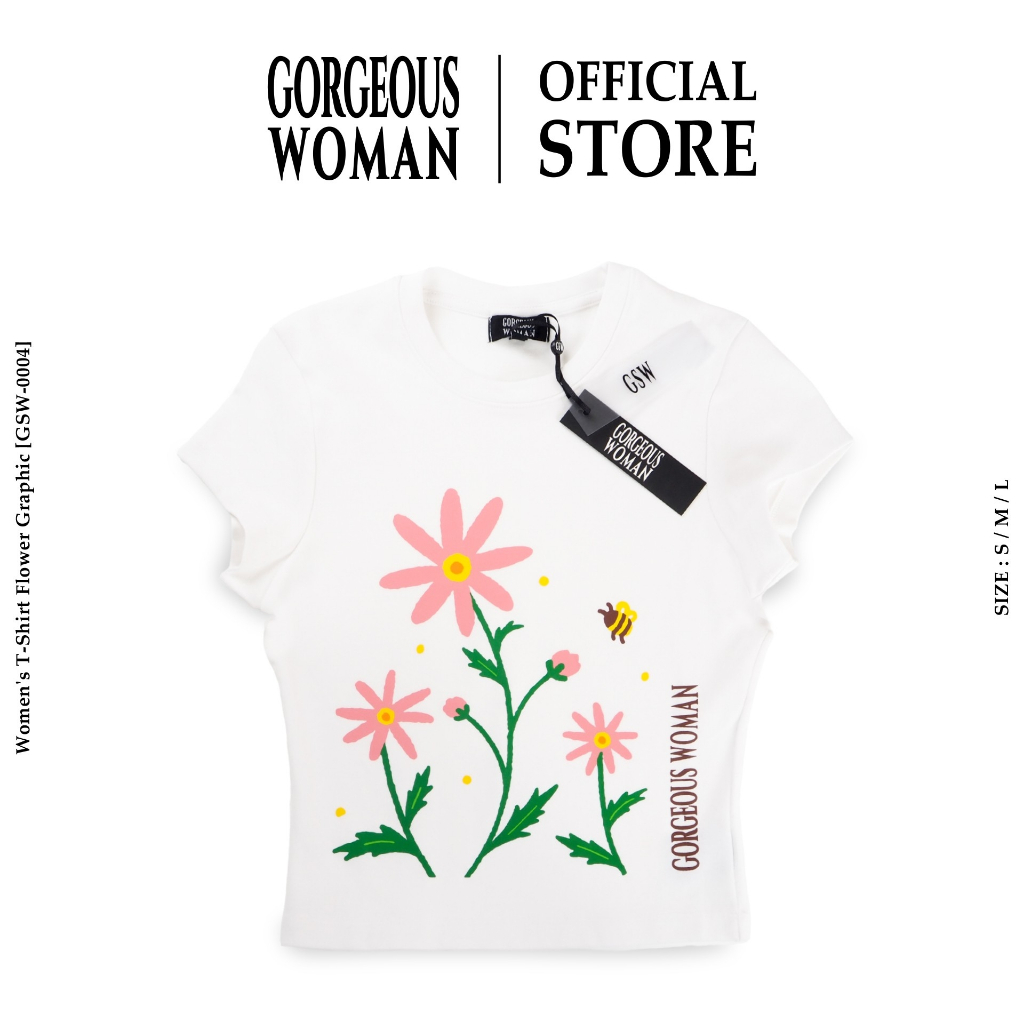 GSW-0004 Women's T-Shirt  Flower graphic