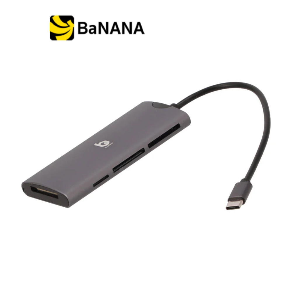 การ์ดรีดเดอร์ Blue Box 6-in-1 Type-C Card Reader Silver Grey by Banana IT