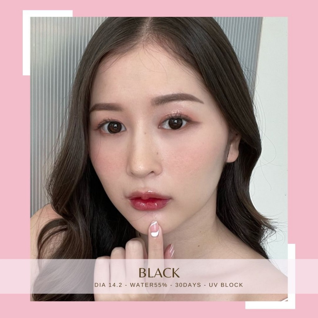 🔥 คอนแทคเลนส์ 💗ขนาดมินิ💗 Mini Julia (kittykawaii) สี : Black