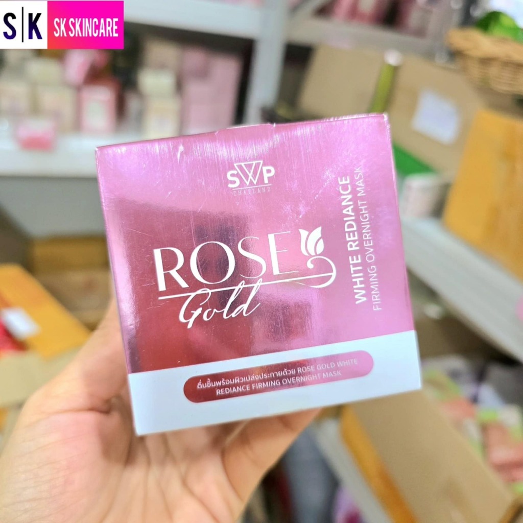 มาส์กโรสโกลด์ มาส์กกุหลาบทองคำ SWP ROSE GOLD 15 กรัม ของแท้ 100% ✔✔ แพคเกจใหม่ล่าสุด