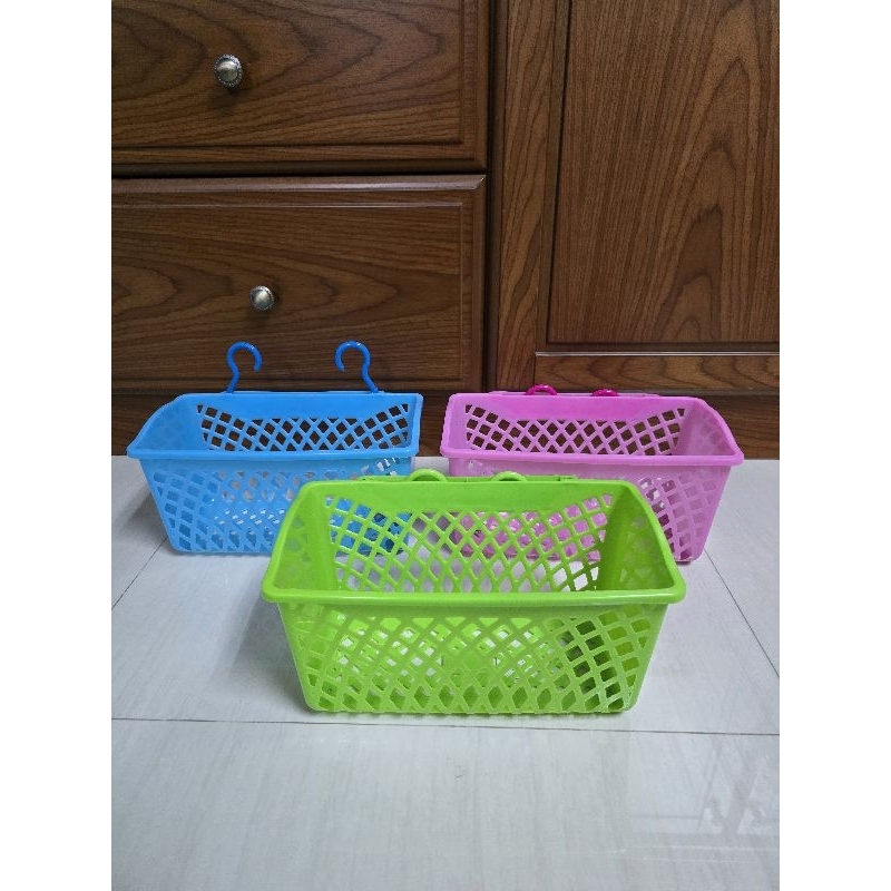ตะกร้าแขวนพลาสติกมีตะขอแขวนอเนกประสงค์ ขนาดเล็ก ขนาดใหญ่ - รูปที่ 5