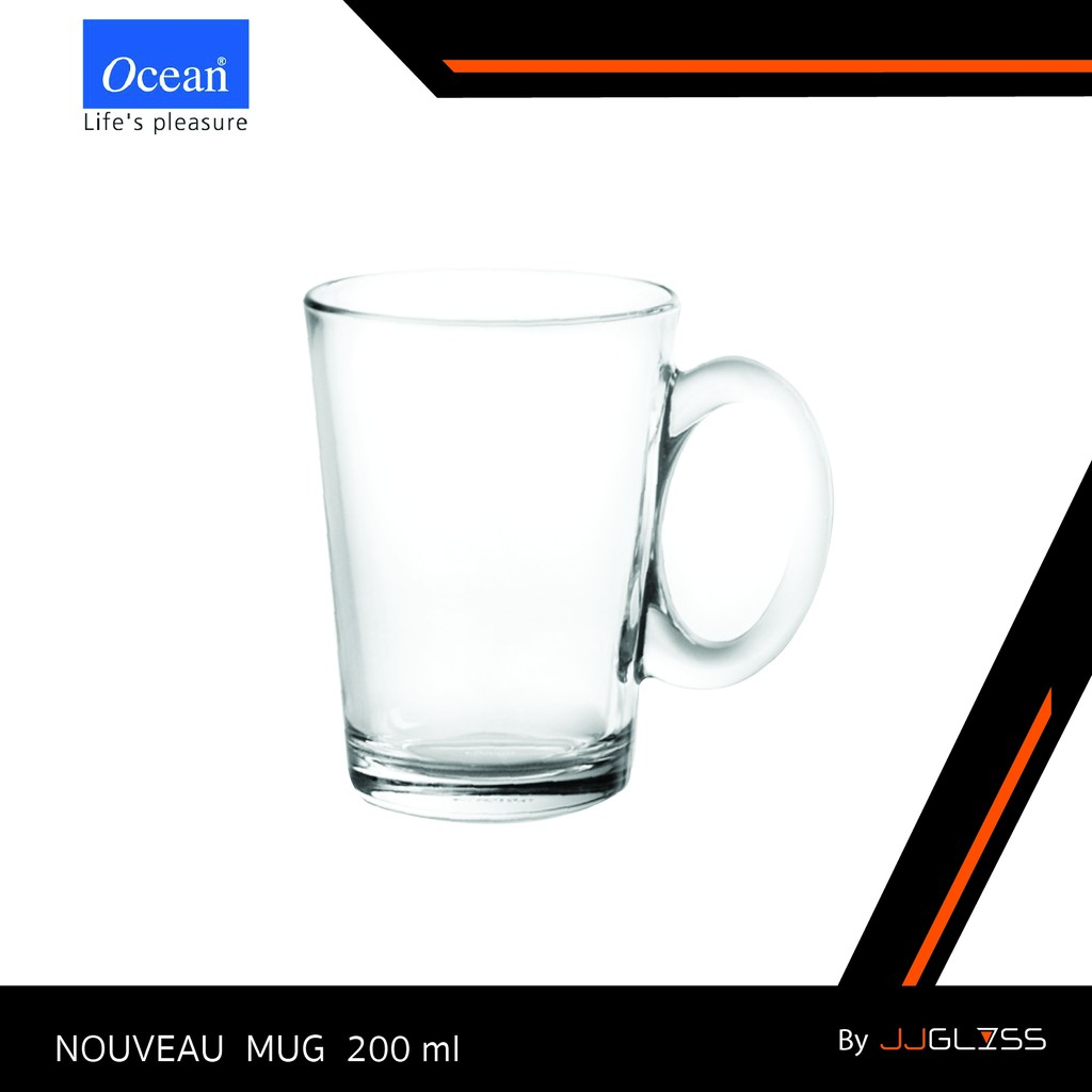 JJGLASS - (Ocean) P02040 Nouveau Tea 7oz. (200ml.) แก้วชา แก้วกาแฟ แก้วโอเชี่ยน เหมาะสำหรับใส่เครื่องดื่มร้อน
