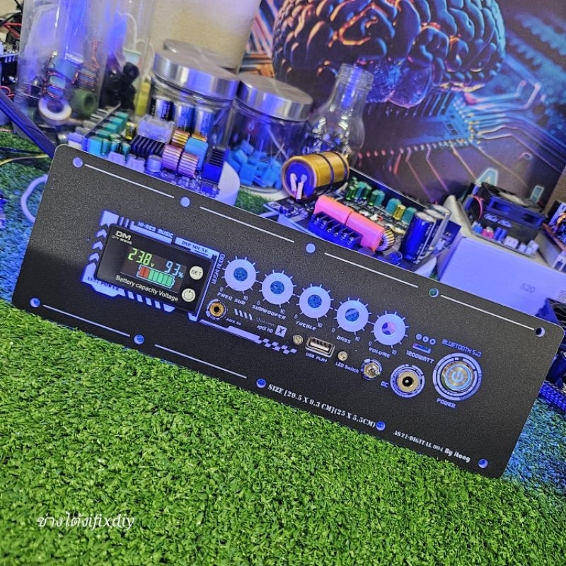 ชุดแผ่นเพลท เดินสายไฟ  ZK AS-21/ZK AS-21P HT21 3g ST21 เช็คแบตดิจิตอล สีดำด้าน ช่อง25cm x 5.5cm