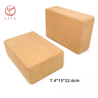LIYA-บล็อกโยคะไม้ก๊อก Yoga Block