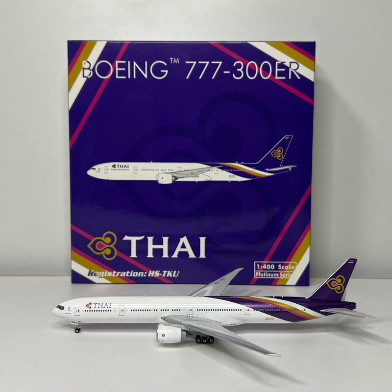 โมเดลเครื่องบิน Thai Airways B777-300ER HS-TKU [พร้อมส่ง]