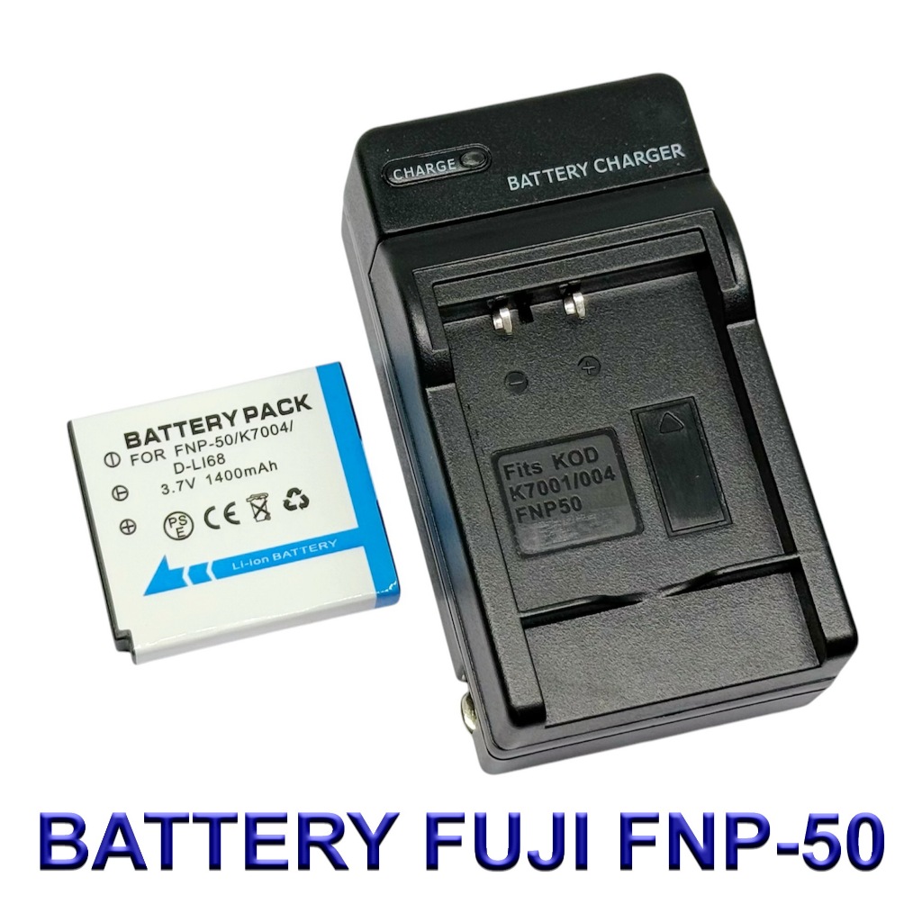 FNP-50 / NP-50 / FNP50 / NP50 Battery and Charger For Fujifilm X10,X20,XF1,XP200,F300,F500,F600,F800,F900,REAL 3D W3
