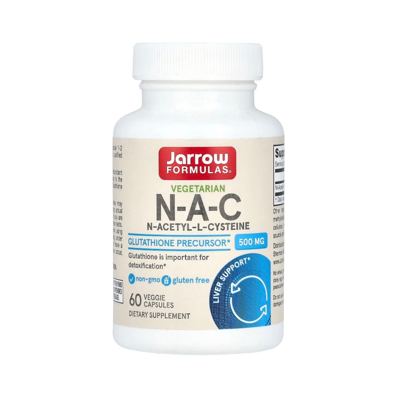 exp 08/2028 Jarrow Formulas® N-A-C 500 mg, 60 Veggie Capsules nac