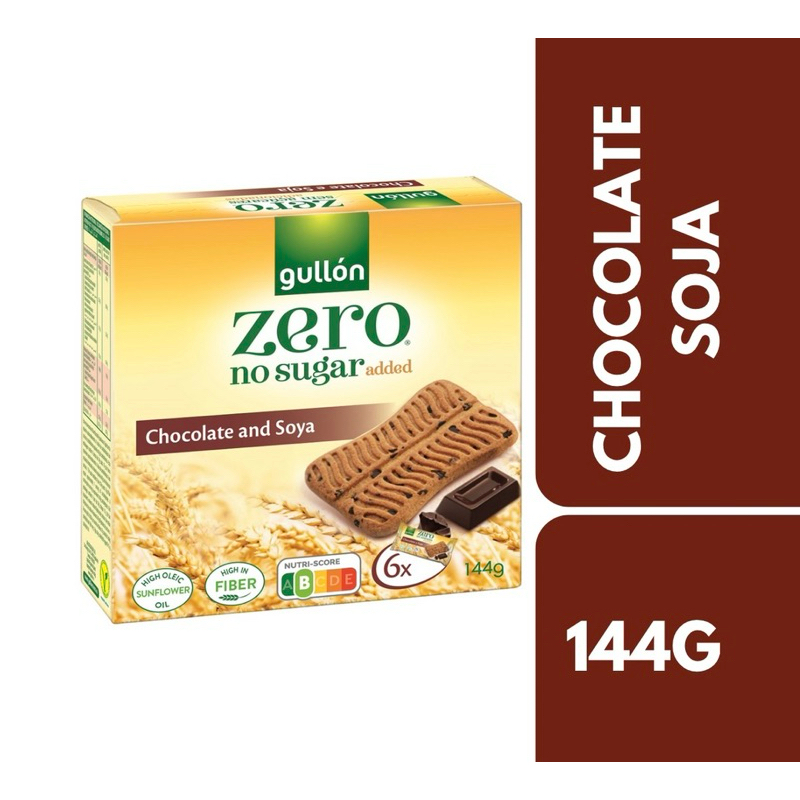 Gullon Chocolate and Soja 144g++ กูลลอน ช็อกโกแลตและโซจา 144กรัม