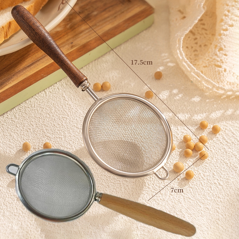 ตะแกรงร่อนผงชาเขียว ด้ามไม้​ ตะแกรงร่อนผงมัทฉะ กระชอน 304สแตนเลส ร่อนชา​ ที่ร่อนแป้ง แบบมินิมอล Matcha Strainer - รูปที่ 7