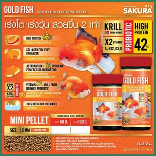 อาหารปลาและอาหารเต่า SAKURA SPECIAL Series (เร่งโต เร่งสี)
