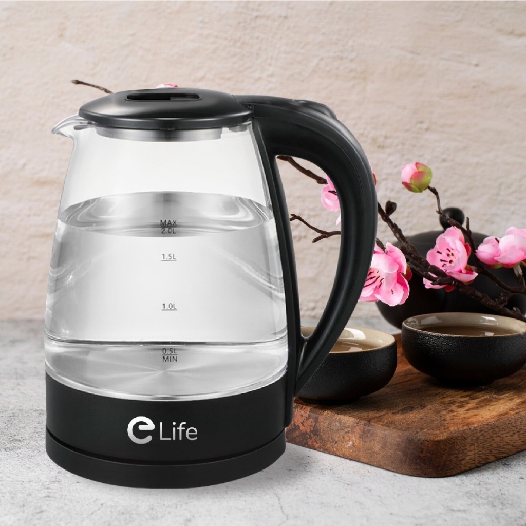 [หนาเป็นพิเศษ] กาน้ำร้อน 2ลิตร  kettle กาต้มน้ำไฟฟ้า สแตนเลส 1500W 5นาที ตัดไฟอัตโนมัติ สินค้าคุณภาพดี กาต้มน้ำ 304 กาสแ - รูปที่ 3