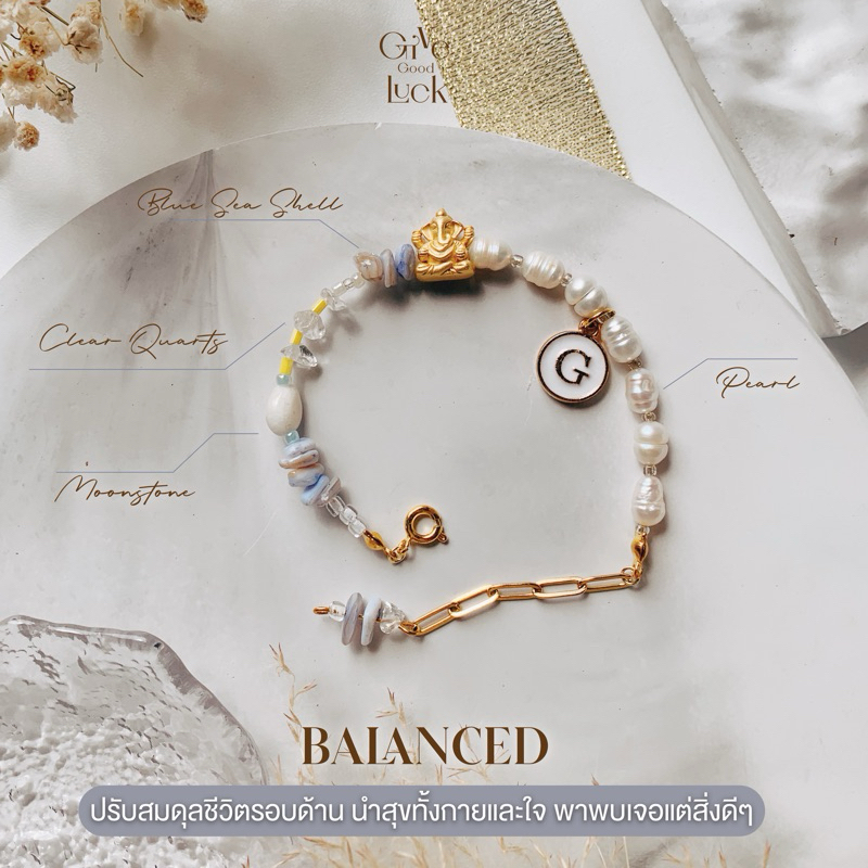พระพิฆเนศ ข้อมือพระพิฆเนศ Ganesha x Pearl&Stone : Balance 🎐