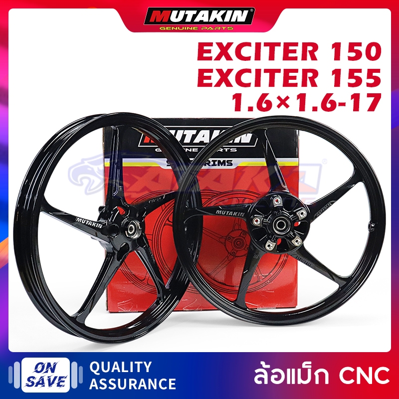 MUTAKIN 500 bánh mạ g CNC phù hợp với YAMAHA EXCITER150 EXCITER155 VVA (bánh trước 4 lỗ) kích thước 1.6×1.6-17