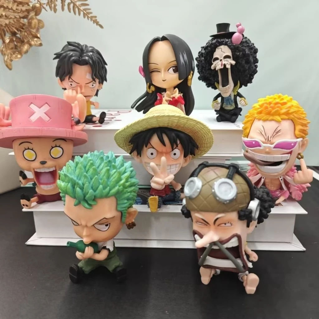 Luffy ตุ๊กตาฟิกเกอร์ Zoro Sanji ขนาดเล็ก 8-10 ซม. ของเล่นสําหรับเด็ก thumbnail 3