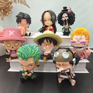 Luffy ตุ๊กตาฟิกเกอร์ Zoro Sanji ขนาดเล็ก 8-10 ซม. ของเล่นสําหรับเด็ก