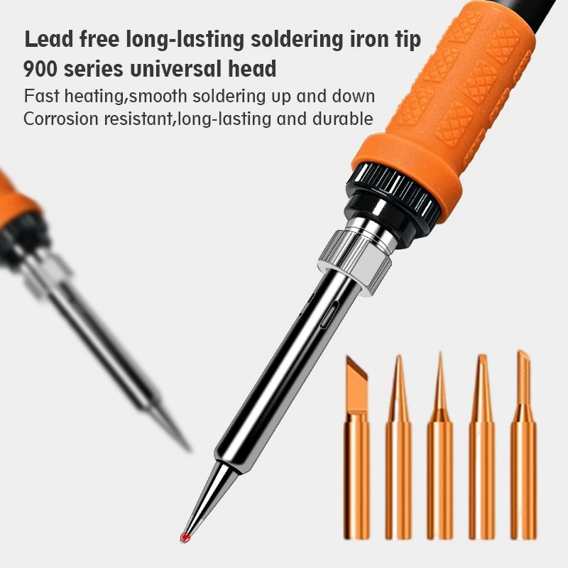 TASKTOOL  หัวแร้งบัดกรี 80W หน้าจอ LCD เตารีดไฟฟ้า หัวแร้งบัดกร 220v ปรับอุณหภูมิ 180-520 ℃ ร้อนเร็ว TISI STANDARD thumbnail 10