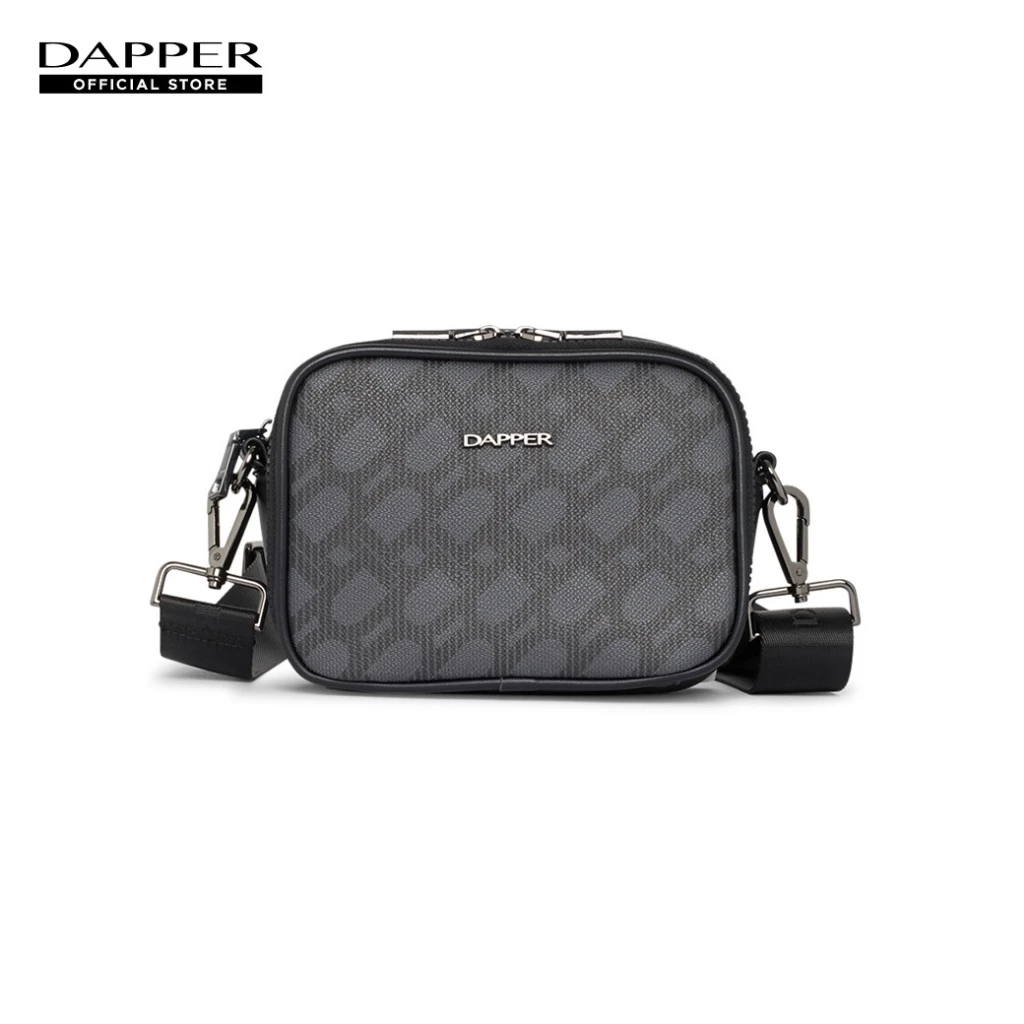 DAPPER กระเป๋าสะพายมินิ DP Monogram Mini Crossbody Bag สีดำ (BM6/BK/1249PP2)