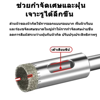 โฮลซอ ดอกสว่าน ชุด15ดอก3-50มิล สว่าน หัวเพชร ดอกเจาะกระจก เจาะหินแกรนิต ดอกโฮลซอเจาะกระเบื้องเซรามิค หินอ่อน เซรามิก อิฐ