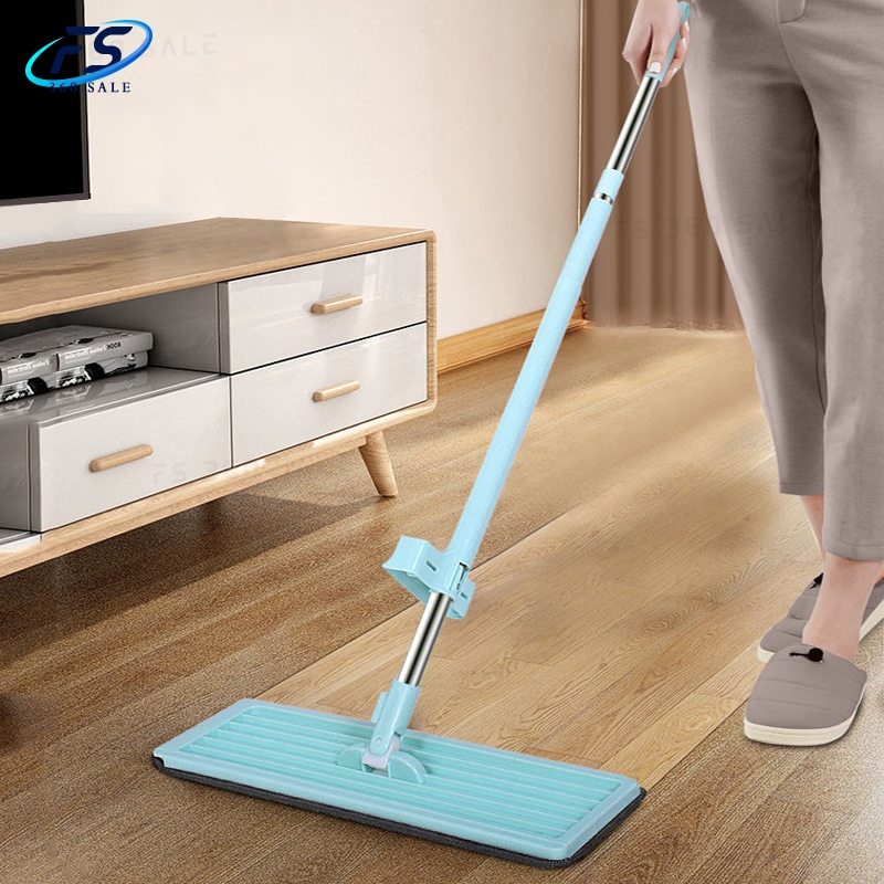 FS360 H598 ไม้ถูพื้น แบบรีดน้ำ ตั้งได้ แขวนได้ พร้อมผ้า 1 ผืนในชุด Lazy Mop