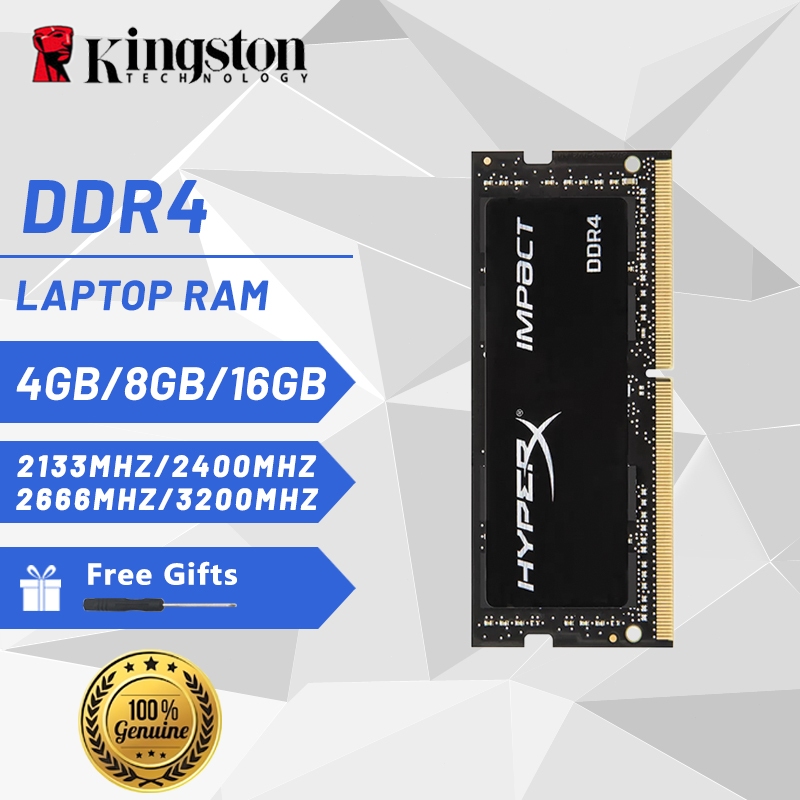 Kingston Hyperx Impact Laptop DDR4 RAM 4GB 8GB 16GB 2133 2400Mhz 2666Mhz 3200Mhz SOIDMM RAM Memory