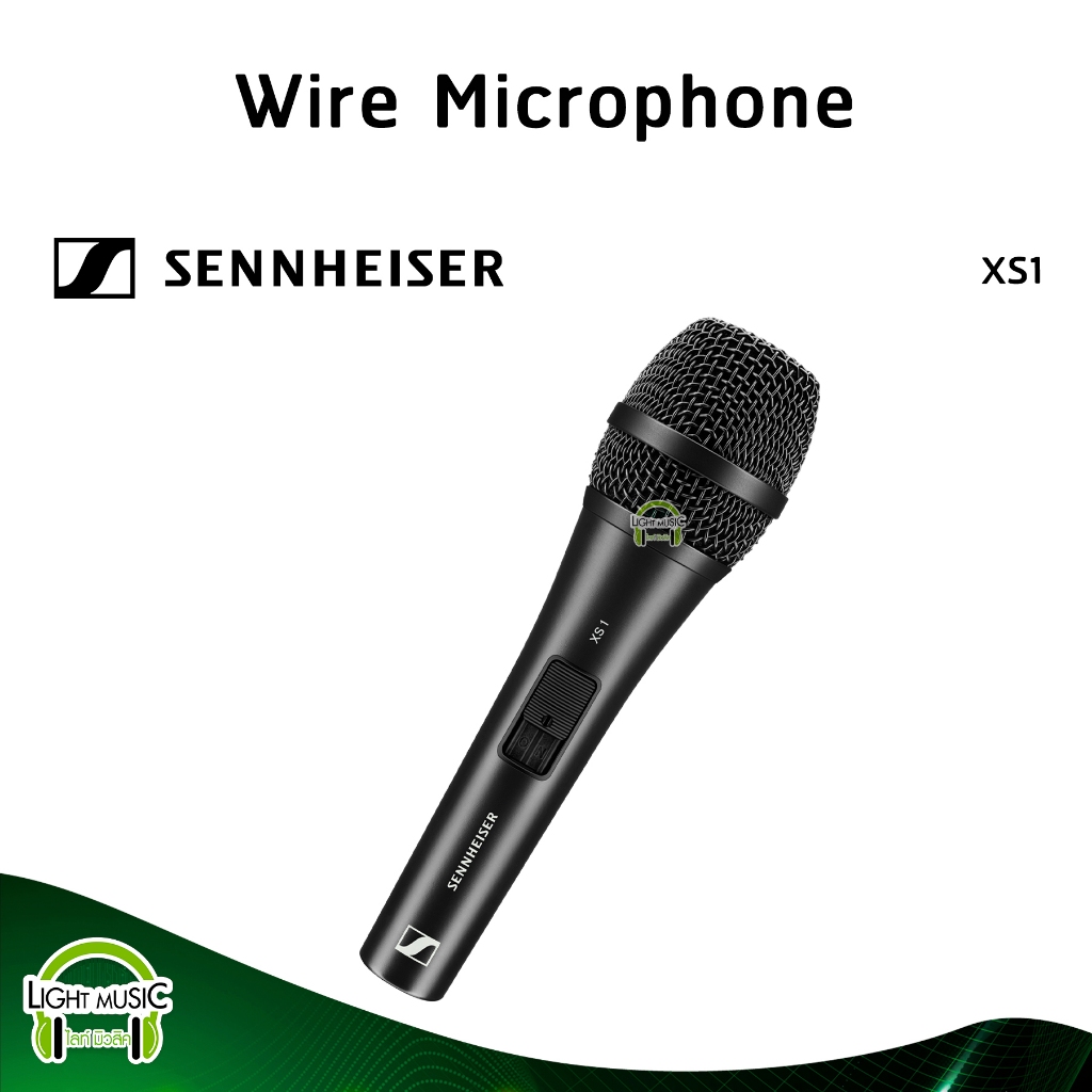 Microphone Sennheiser XS1 Dynamic Cardioid แบบมือถือ มีคอไมค์ สำหรับพูดหรือร้องเพลง ไมค์ ไมค์สาย ไมโ