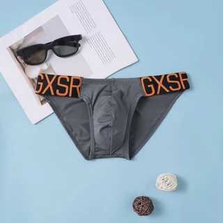 กางเกงในชายขาเว้า GXSR ผ้าลื่นพรีเมี่ยม นุ่มสบาย ระบายอากาศดี ยืดหยุ่นสูง ไม่อึดอัด หลายสีสัน ใส่ได้ทั้งวัน