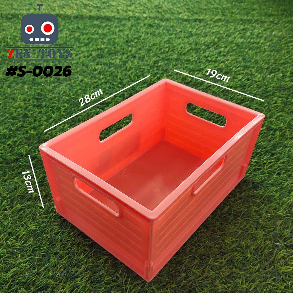 กล่องเก็บของ พลาสติกเกรดA #S0026 หนา กล่องจัดระเบียบ ลังเก็บเครื่องมือ วางซ้อนได้ มีของพร้อมส่ง - รูปที่ 3