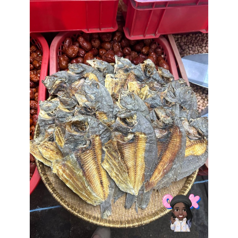 🔥🐟 ปลาตาเดียว 👁 ตากแห้งสำหรับนำไปต้มน้ำซุป 1 ขีด