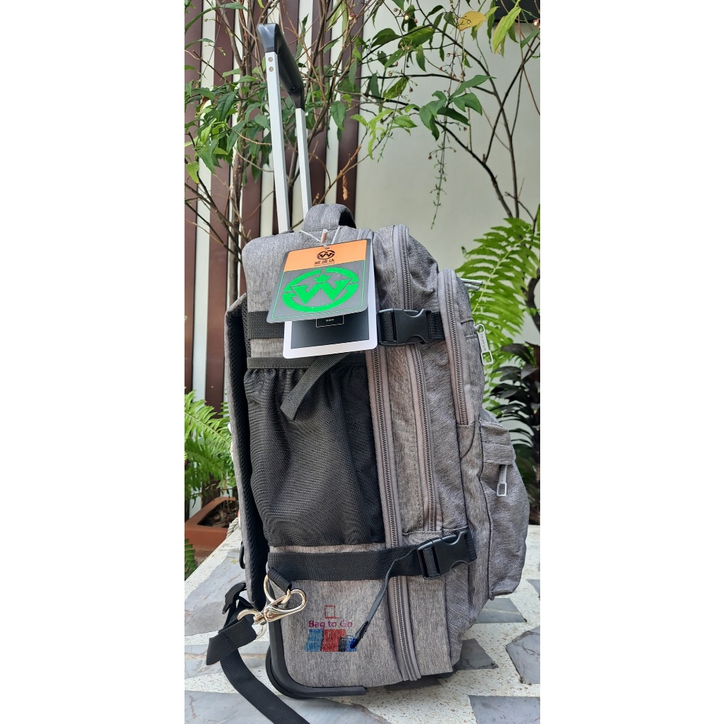 กระเป๋าเป้ล้อลากแกนคู่ 19" Weishengda กระเป๋าเดินทางล้อลาก พร้อมส่ง>ส่งฟรีไม่ต้องใช้โค้ด<