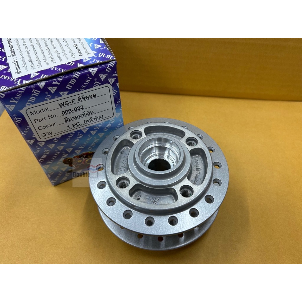 Yasaki ดุมหน้าเวฟ ดุมหน้าเดิม ใส่รถมอเตอร์ไซค์รุ่นเวฟ125 / W125s ไมล์ดิจิตอล/ W125i ไฟเลี้ยวบังลม สีบรอนซ์