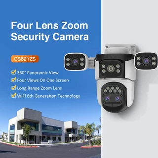Vstarcam CS621ZS ปี 2025 ( 3 เลนส์ + 1เลนส์กลางซูมได้ ) ความละเอียด 2 MP(12960P) กล้องวงจรปิดไร้สายOutdoor มีAI+
