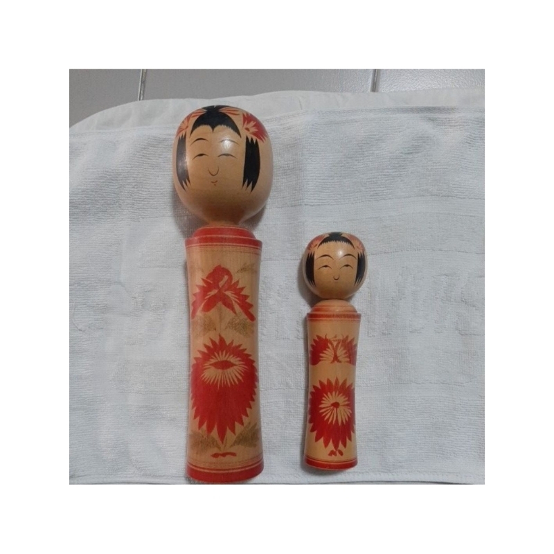 ตุ๊กตาไม้kokeshi #ตุ๊กตาไม้ญี่ปุ่นโบราณ*ของแท้*จากโกดังญี่ปุ่น