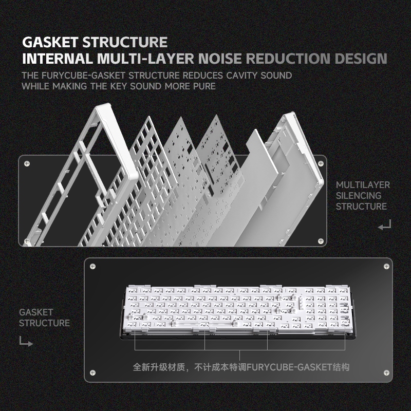 ZIFRIEND K99 PRO คีย์บอร์ดเชิงกล RGB Hotswap คีย์บอร์ดเกมมิ่งไร้สายสำหรับสำนักงาน