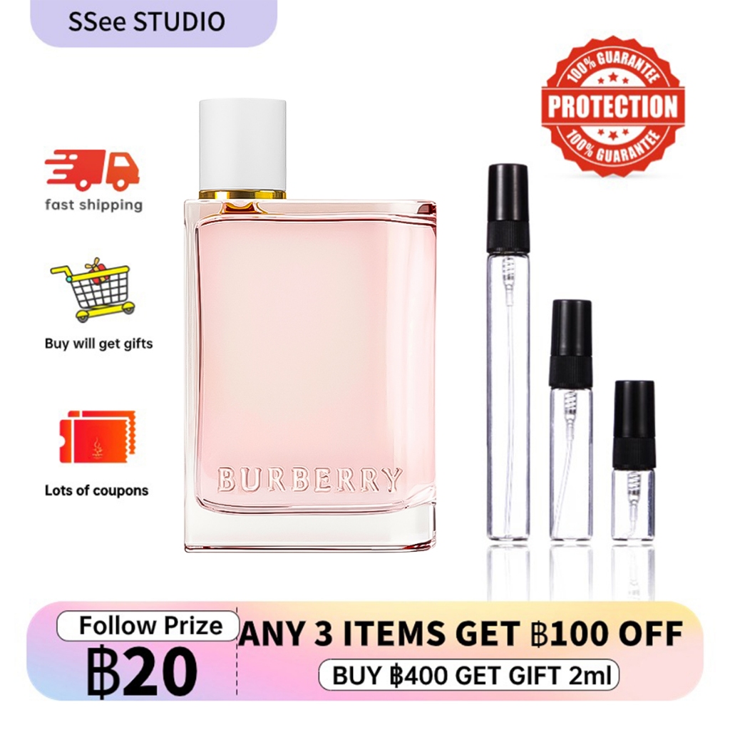 【 น้ําหอมแท้ 100%】เบอร์เบอร์รี่ Her Blossom EDT 2ml/5ml/10ml น้ําหอมผู้หญิงติดทนนาน น้ําหอมจิ๋ว