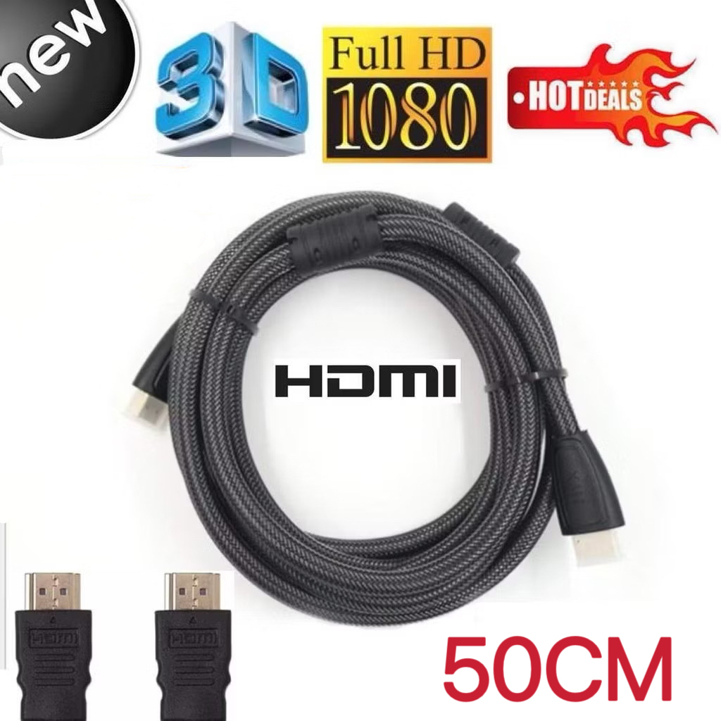 สาย TV HDMI 0.3-1เมตร สายถักรุ่น HDMI 30CM 50CM 1M CABLE 3D FULL HD 1080P