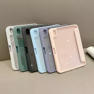 smart case for 10.2 gen9/8/7 gen5/6 เคส mini6 เคสไอแพด Air5 Air4 10.9 gen10 gen11 2025 หลังใสชาร์จปากกาในช่องใส่ปากกาได้