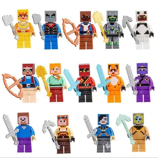 ของเล่นเลโก้ บล็อกตัวต่อ มายคราฟ Mycraft Figures Series สีสันสวยงาม ของเล่นสำหรับเด็ก